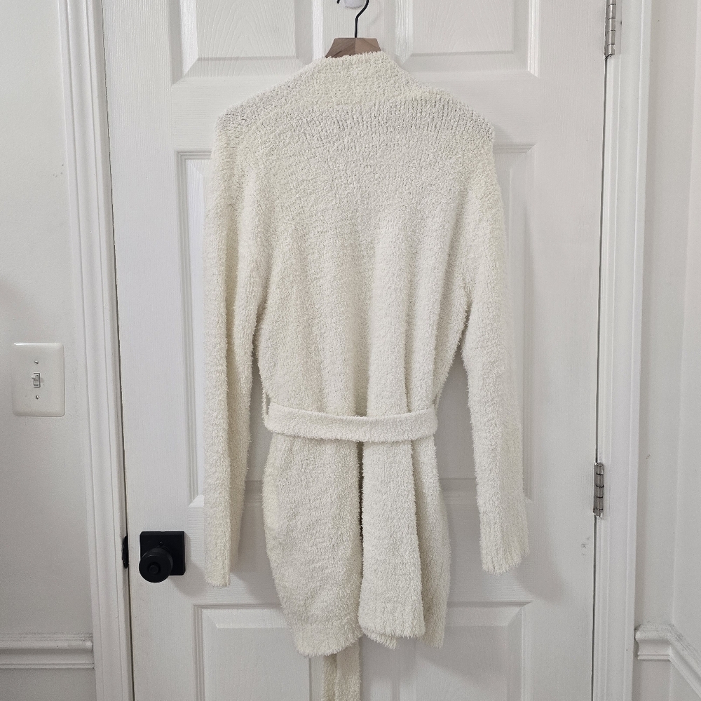 Skims Off White Cozy Knit Short Robe Size L/XL - Picture 6 of 6
